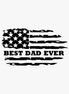 Best Dad Ever Flag — Patriotic Temporary Tattoo