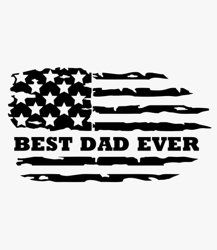 Best Dad Ever Flag — Patriotic Temporary Tattoo