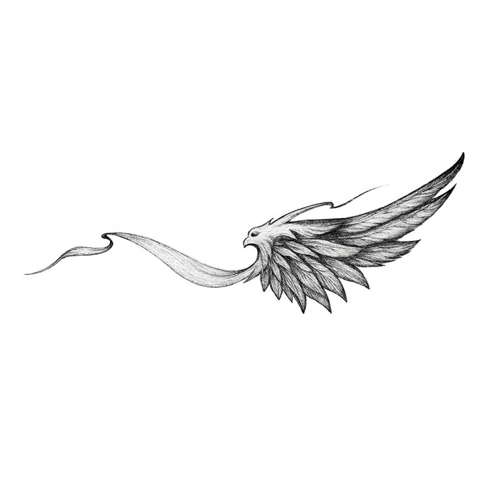 Seraph Wing Temp Tattoo