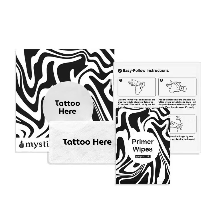 Initial H Monogram — Minimalist Temporary Tattoo