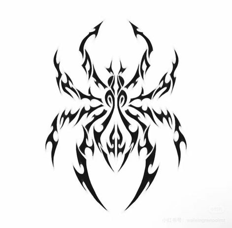 Shadow Arachne Totem — Temporary Tattoo