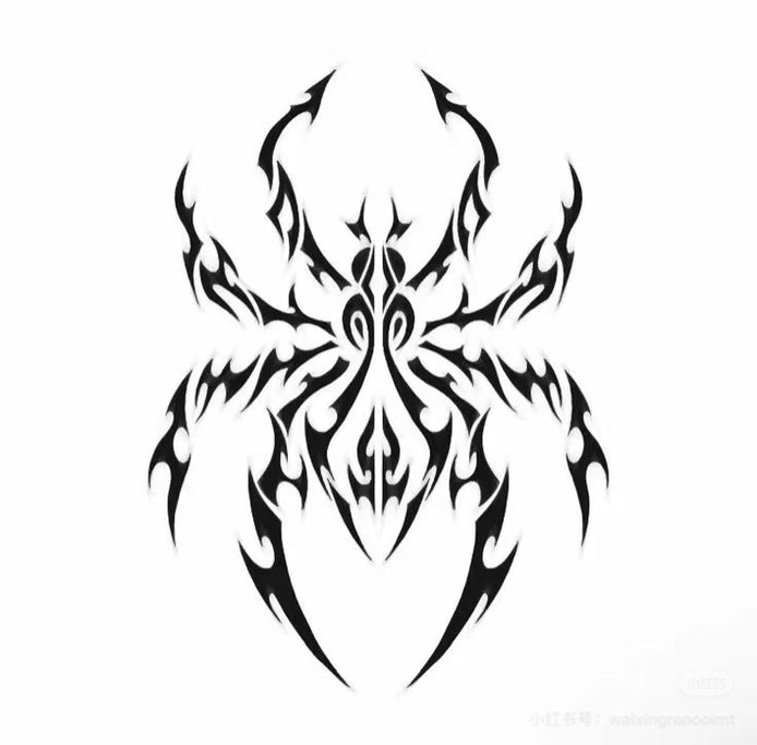 Shadow Arachne Totem — Temporary Tattoo