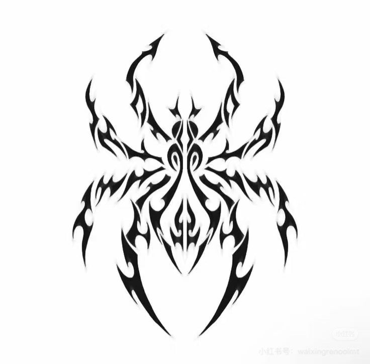 Shadow Arachne Totem — Temporary Tattoo