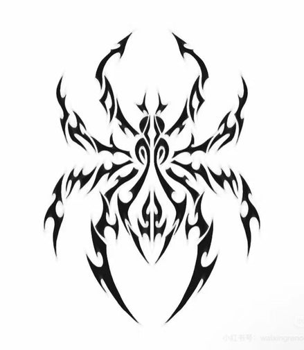 Shadow Arachne Totem — Temporary Tattoo