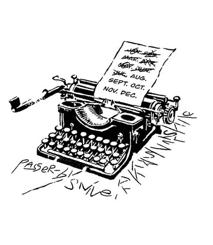 The Chronicle Remains Typewriter Temporary Tattoo – Vintage Memory Ink