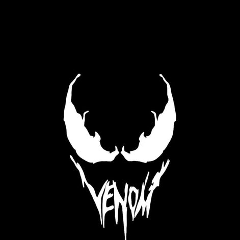 Midnight Symbiote Grin — Temporary Tattoo