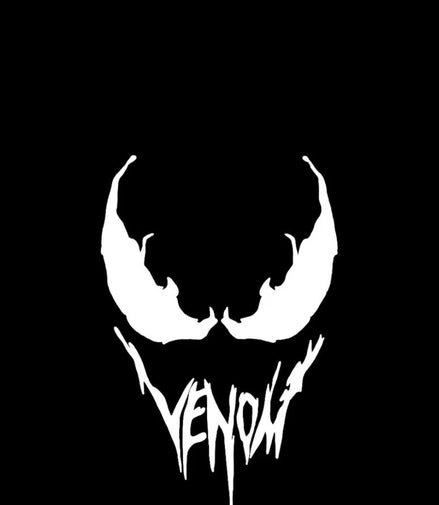 Midnight Symbiote Grin — Temporary Tattoo