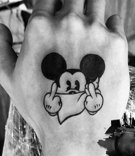 Street Mascot Hand Tattoo Sticker