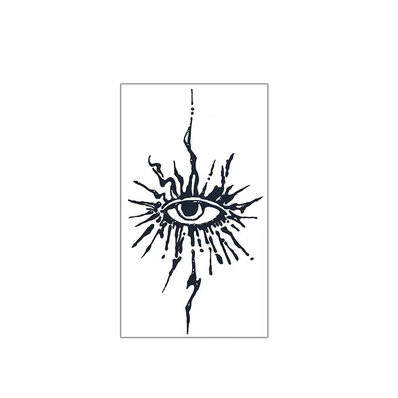 Sunburst Eye · Temp Tattoo