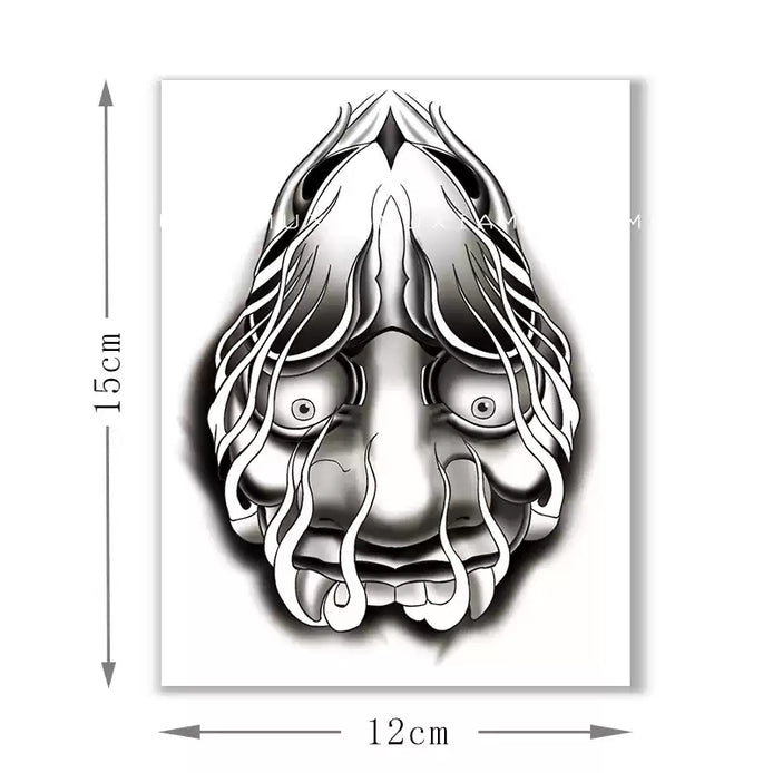 Melted Mask Temp Tattoo