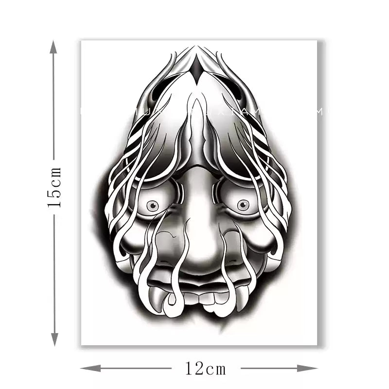 Melted Mask Temp Tattoo