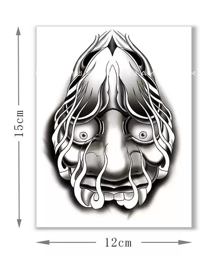 Melted Mask Temp Tattoo