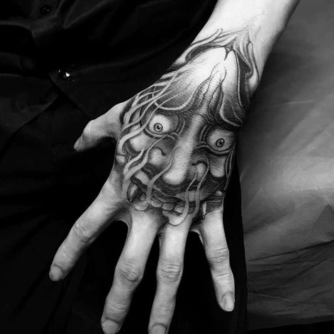 Melted Mask Temp Tattoo