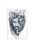 Lion & Tiger Totem Temp Tattoo