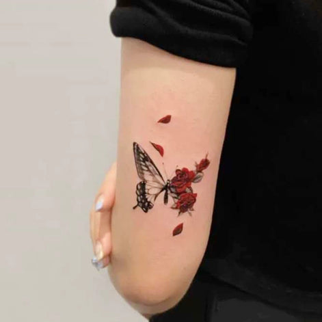 Rosewing Butterfly Temp Tattoo