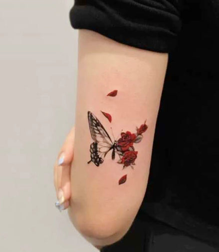 Rosewing Butterfly Temp Tattoo