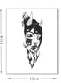 Oni Gaze · Illustrative Blackwork Temporary Tattoo