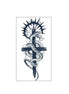 Serpent Cross Temp Tattoo
