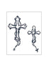 Rosary Cross Temp Tattoo