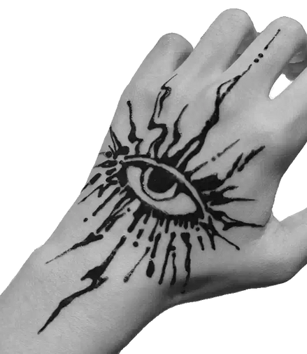 Sunburst Eye · Temp Tattoo