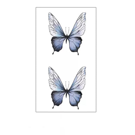 Indigo Wing Butterfly Temp Tattoo