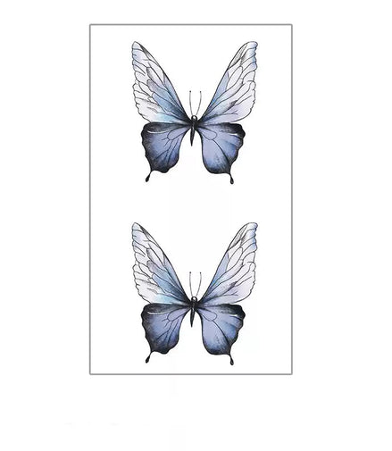 Indigo Wing Butterfly Temp Tattoo