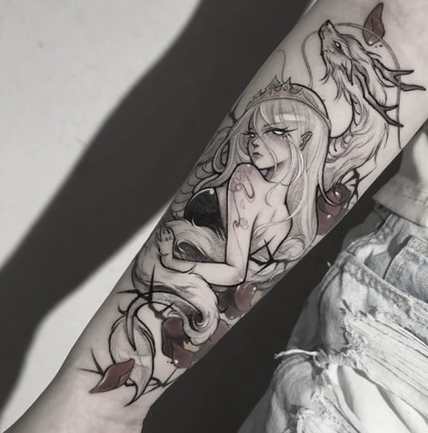 Vulpine Muse Temp Tattoo
