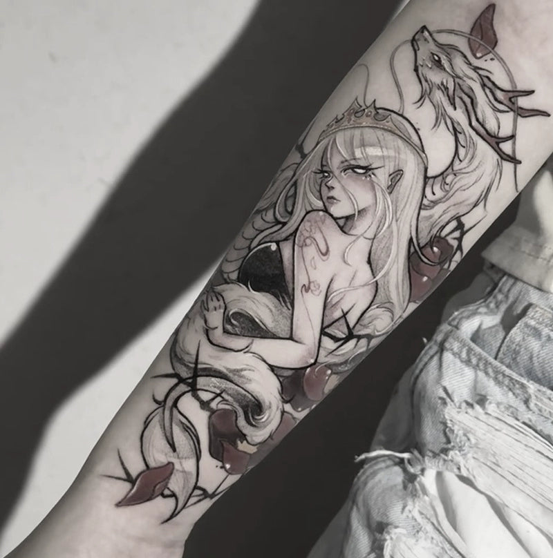 Vulpine Muse Temp Tattoo