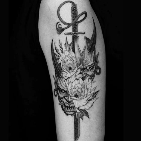 Ankh Blade Temp Tattoo