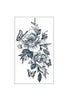 Peony Flight Temp Tattoo
