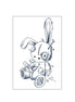 Stitched Bunny Temp Tattoo
