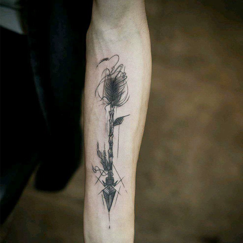Archer Bow Temp Tattoo