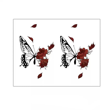 Rosewing Butterfly Temp Tattoo