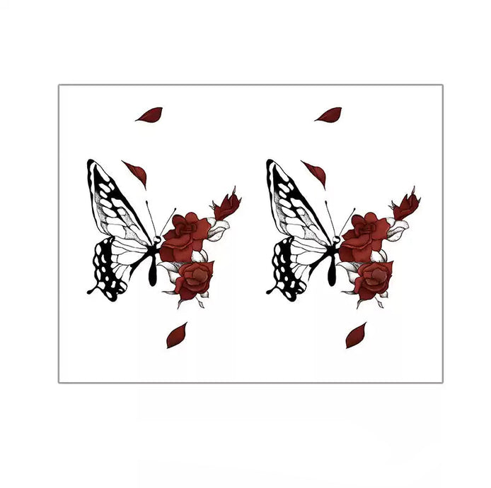 Rosewing Butterfly Temp Tattoo