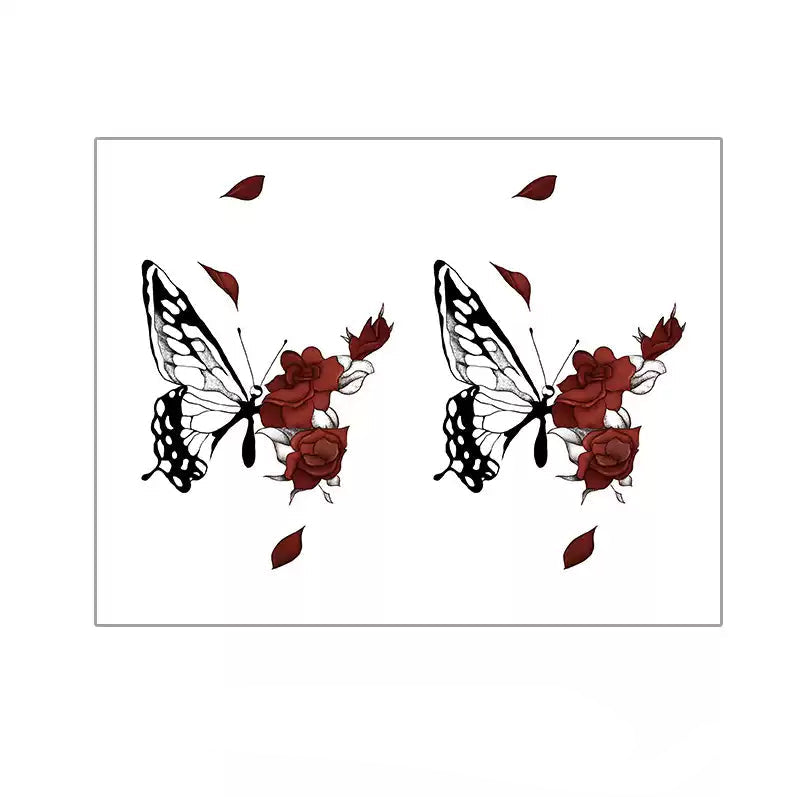 Rosewing Butterfly Temp Tattoo