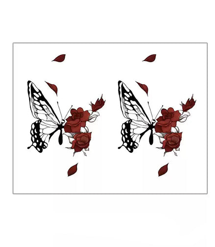 Rosewing Butterfly Temp Tattoo