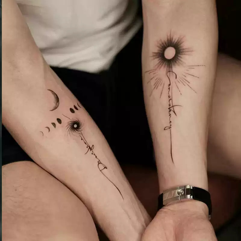 Cosmic Line Set Temp Tattoo