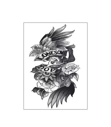 Dove Banner Sleeve Temp Tattoo