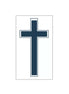 Slate Cross Temp Tattoo