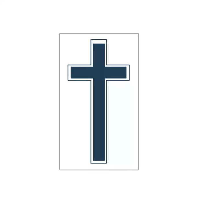 Slate Cross Temp Tattoo