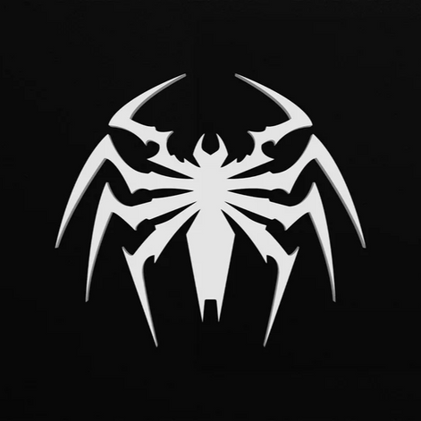 Ghostweb Spider Crest — Temporary Tattoo