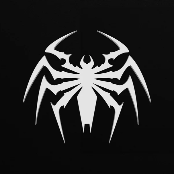 Ghostweb Spider Crest — Temporary Tattoo