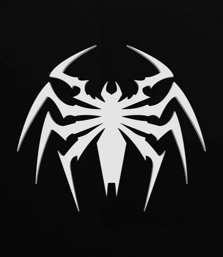 Ghostweb Spider Crest — Temporary Tattoo
